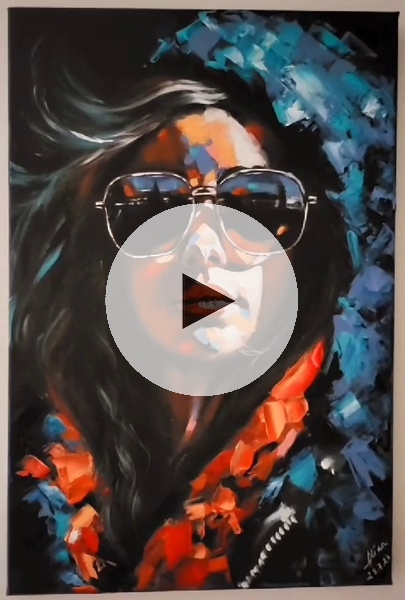ArteDiAlina.com painting: Looking forward